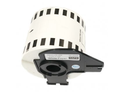 9478 1 etikety stitky pro tiskarny brother ql typ dk 22205 kompatibilni 62 mm x 30 48 m bila papirova samolepici role