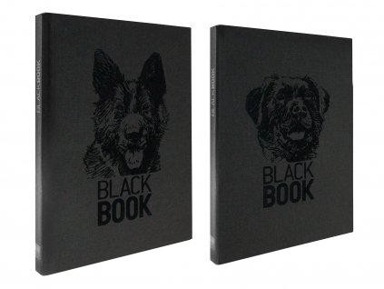 10084 zapisnik a4 black book dogs cerny