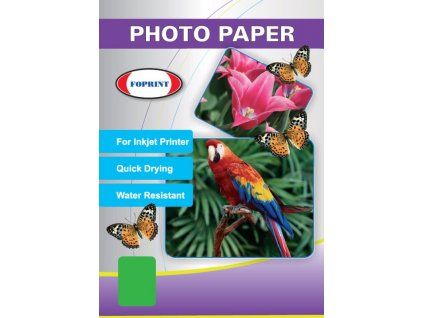 7019 rc glossy photo paper premium leskly fotopapir oboustranne potazeny specialni mikroporezni vrstvou a6 260 g m2 foprint