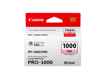 Inkoustová kazeta - CANON PFI-1000PM, 0551C001 - photo magenta - originál