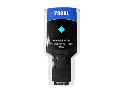 32073805H inkoustova kazeta hp 676m6a 738 cyan kompatibilni