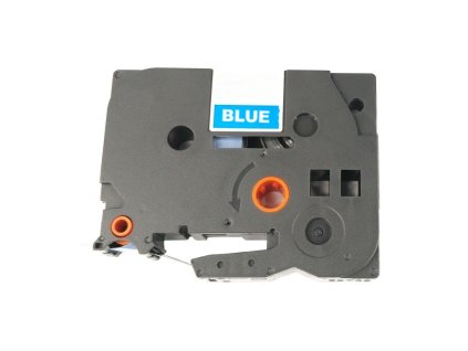 27054500 paska brother tze 545 18 mm modra bily tisk kompatibilni