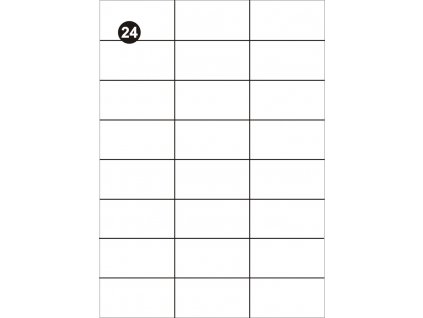 15552609 samolepici etikety 70x37 mm a4 bile foprint baleni 100 listu