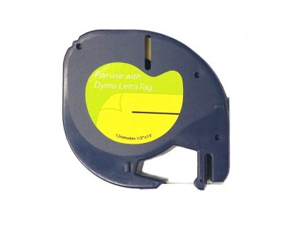 15689706 paska dymo 59424 s0721580 12 mm x 4 m cervena cerny tisk plastic pro letratag kompatibilni