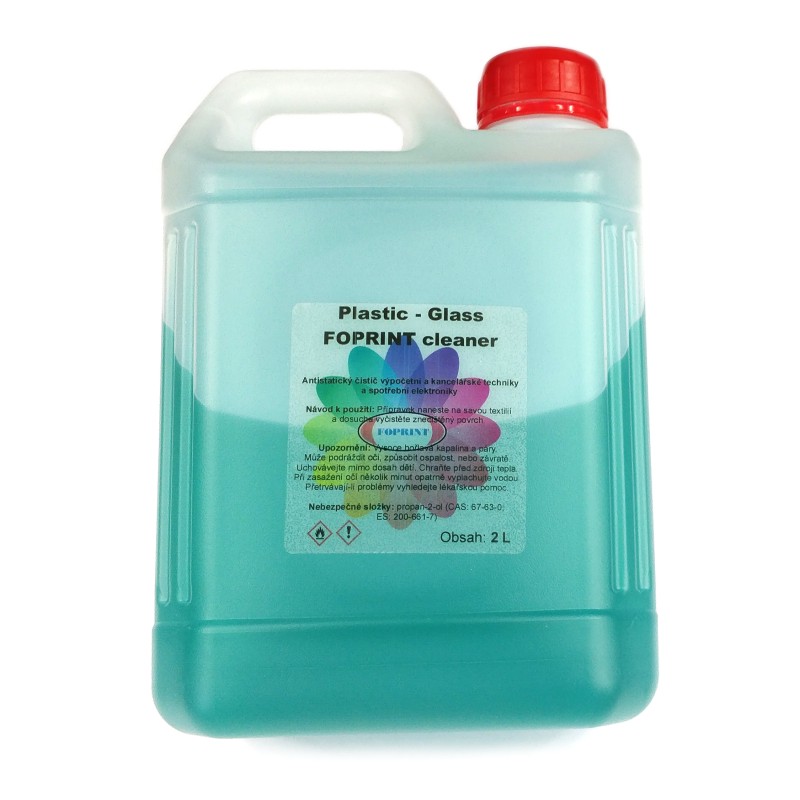 Čistící prostředek - Plastic - Glass FOPRINT cleaner - 2litry