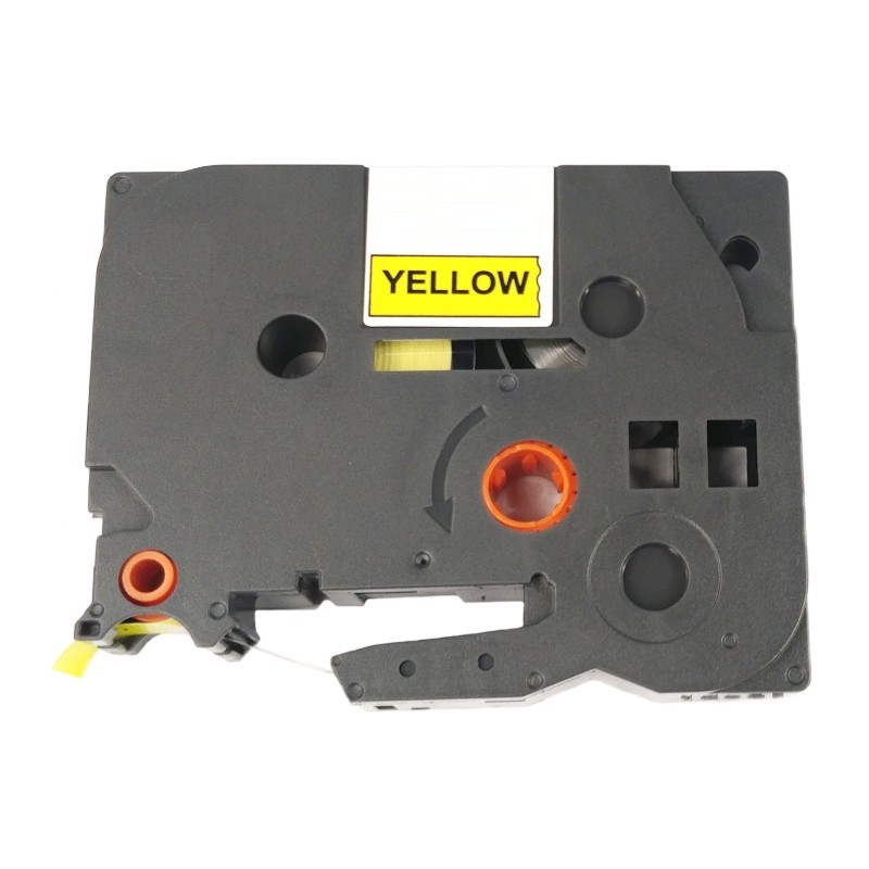 Páska pro popisovače BROTHER TZE-FX621 Flexible Yellow / Black print 9mm - kompatibilní