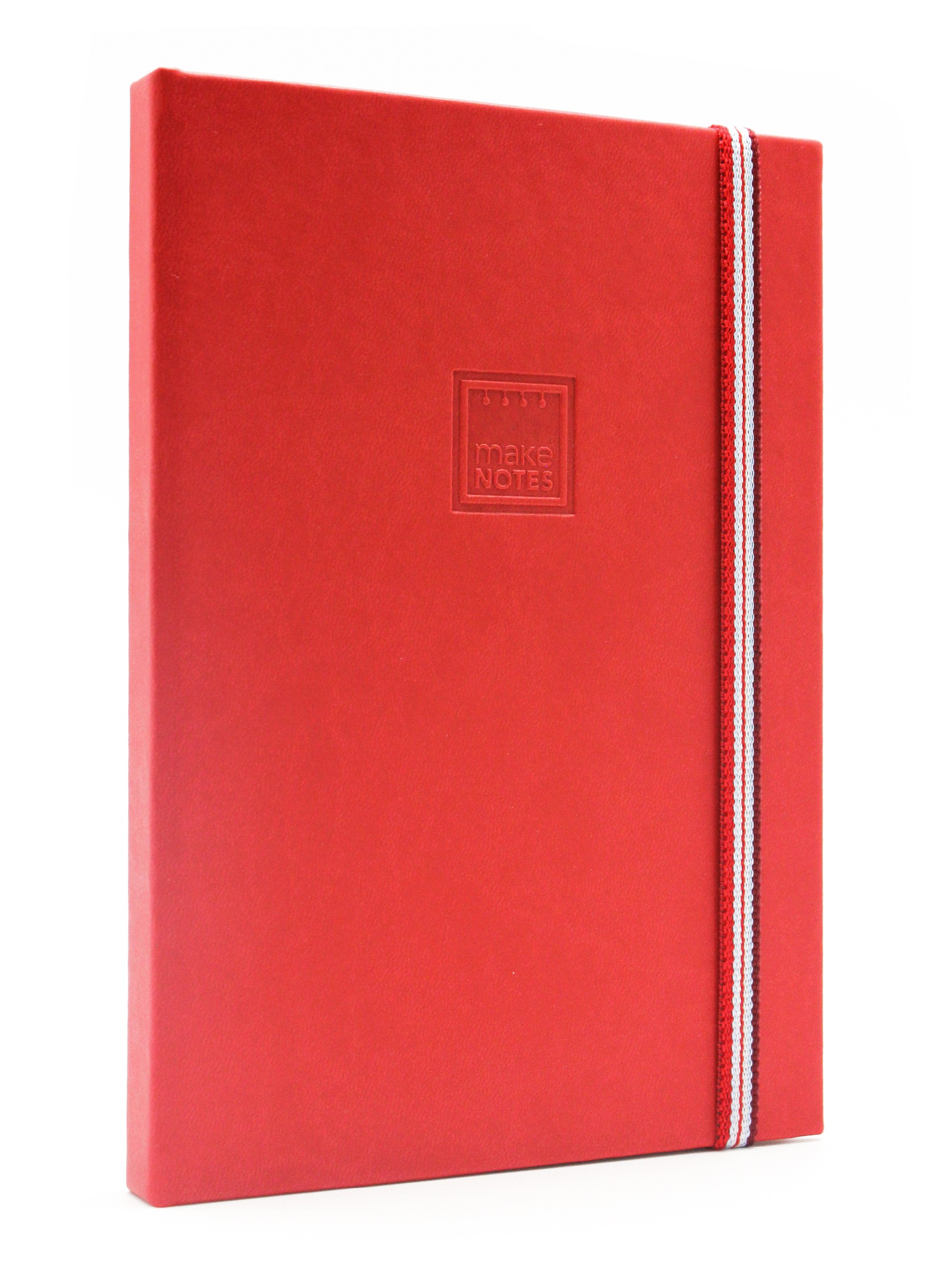 MAKENOTES Zápisník A6 CHERRY RED s elastickou gumičkou