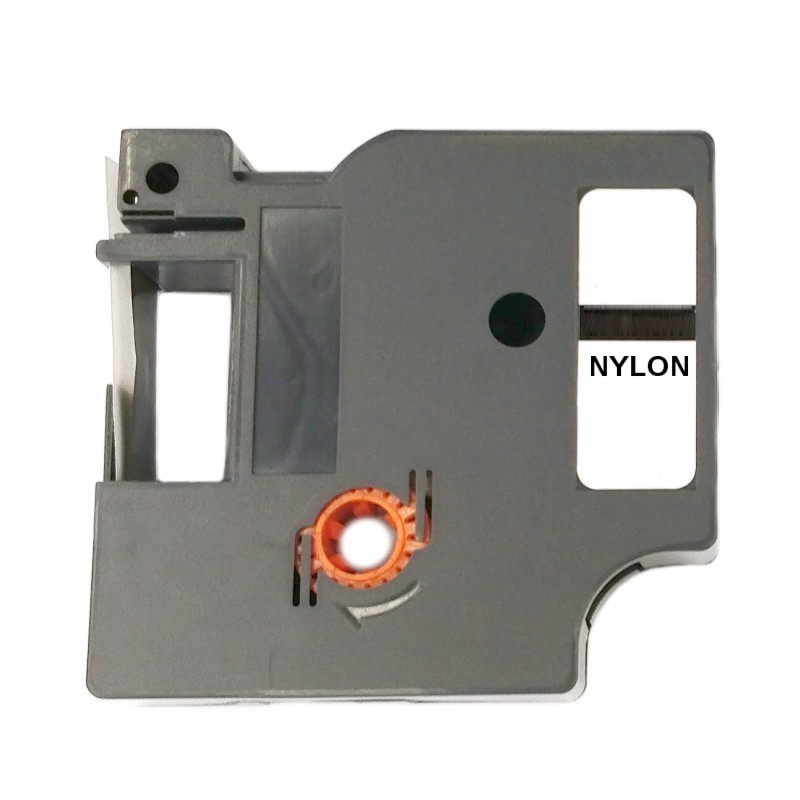 Páska - DYMO 18490, S0718080 - 12 mm žlutá - černý tisk - NYLON - flexibilní - kompatibilní