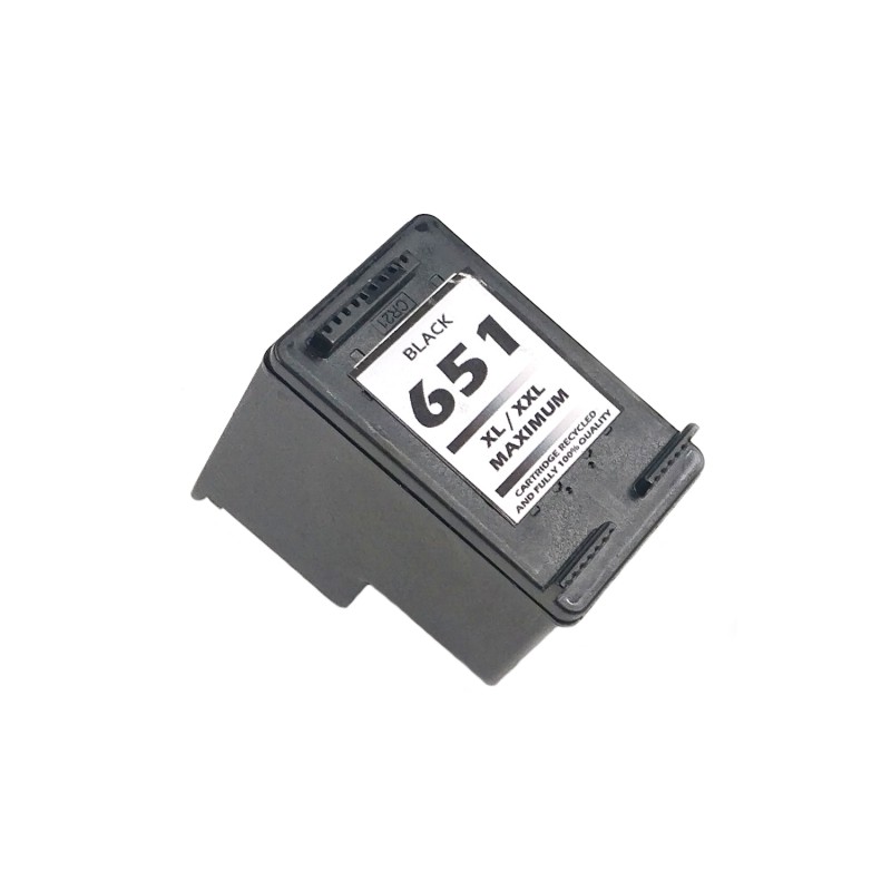 Inkoustová kazeta - HP C2P10AE (651XL) - black - renovovaná