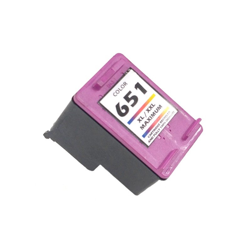 Inkoustová kazeta - HP C2P11AE (651XL) - color - renovovaná