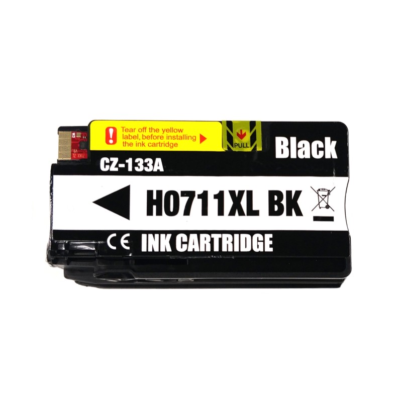 Inkoustová kazeta - HP CZ133A (711) - black - kompatibilní