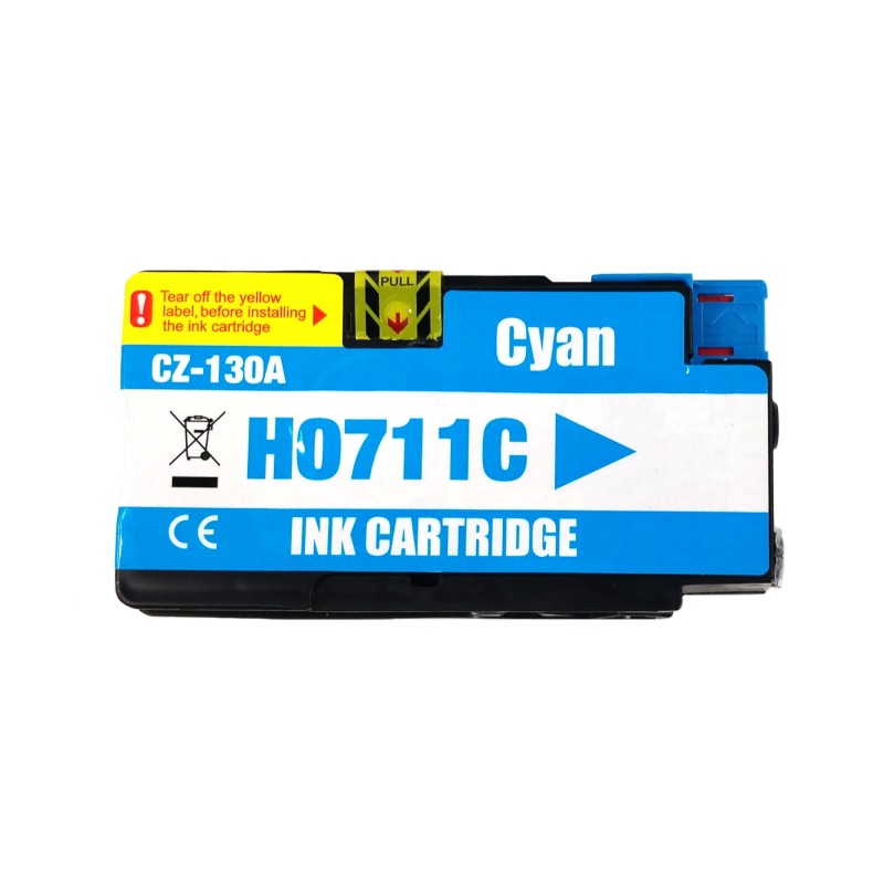 Inkoustová kazeta - HP CZ130A (711) - cyan - kompatibilní