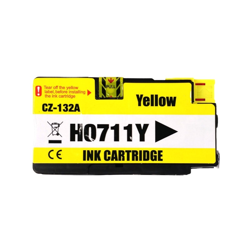 Inkoustová kazeta - HP CZ132A (711) - yellow - kompatibilní