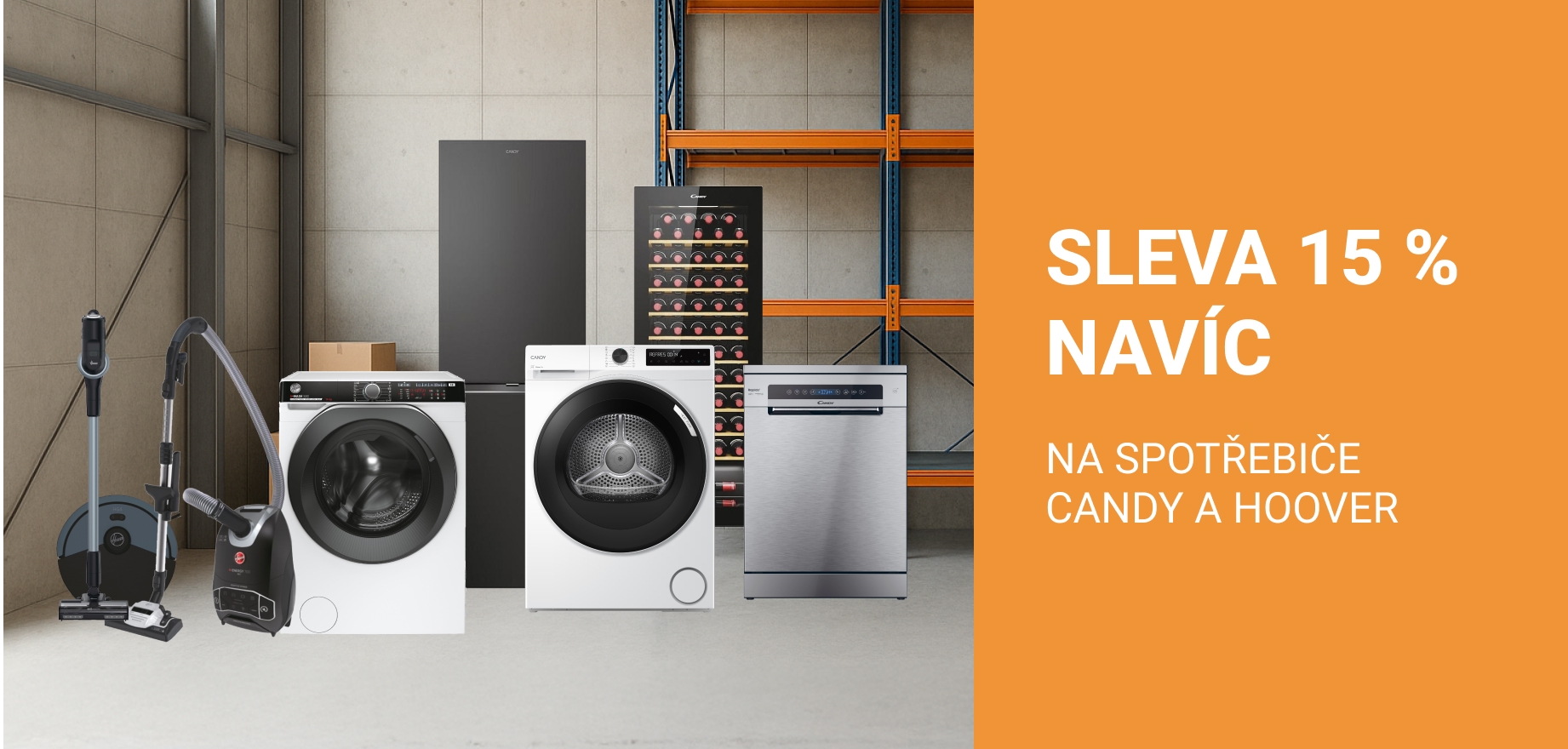 Sleva na Candy a Hoover