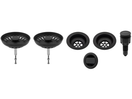 4234529 8596142041008 sinks komponenty pro granit dvoudrez s exc ovladacem cerny plast