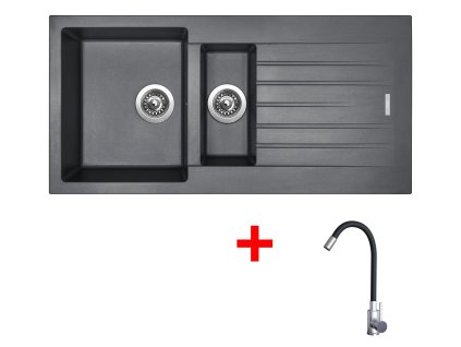 4478279 8596142054787 sinks perfecto 1000.1 titanium elasta nerez cerna