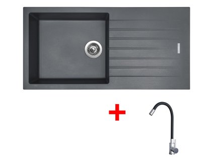 4478269 8596142054732 sinks perfecto 1000 titanium elasta nerez cerna