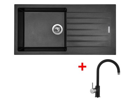 4289444 8596142048656 sinks perfecto 1000 metalblack vitalia gr