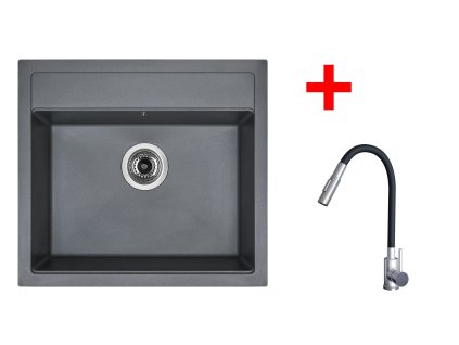 4478431 8596142055883 sinks solo 560 titanium elasta s nerez cerna