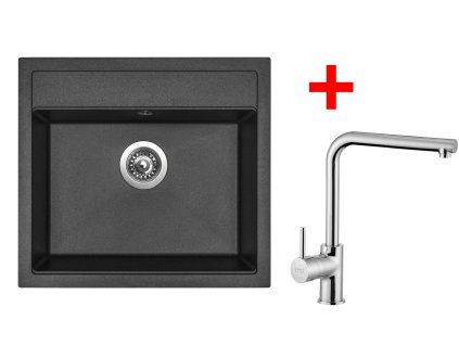 4460424 8596142055623 sinks solo 560 metalblack elka leskla