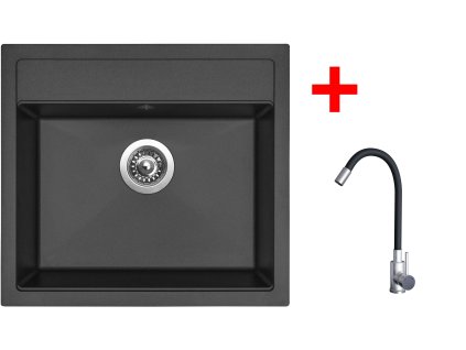 4478185 8596142054305 sinks solo 560 pureblack elasta nerez cerna