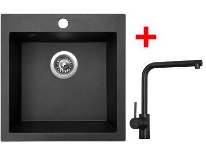 4297607 8596142045655 sinks viva 455 metalblack elka cerna matna