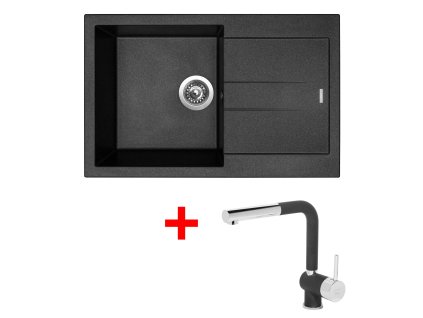 4289276 8596142047673 sinks amanda 780 metalblack mix 3 p gr