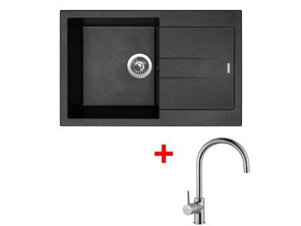 4289108 8596142046591 sinks amanda 780 metalblack vitalia