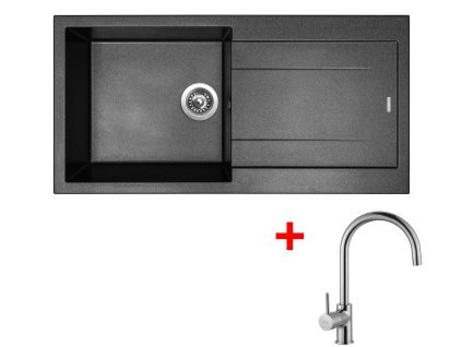 4289154 8596142046645 sinks amanda 990 metalblack vitalia