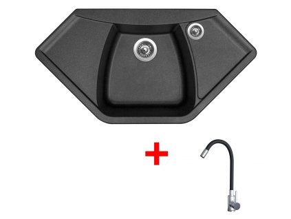 4478361 8596142055364 sinks naiky 980 metalblack elasta nerez cerna