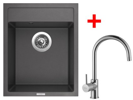 4476998 8596142057443 sinks classic 400 pureblack vitalia leskla