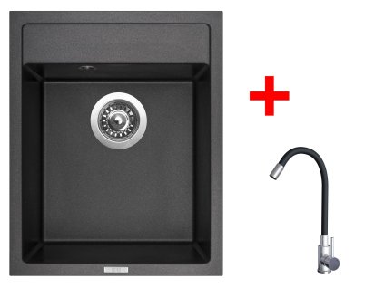 4478183 8596142054299 sinks classic 400 metalblack elasta nerez cerna