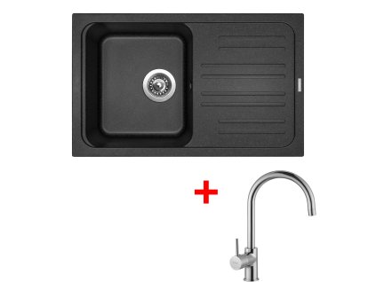 4147504 8596142032136 sinks classic 740 granblack vitalia