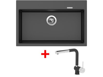 4289556 8596142049356 sinks maximo 780 metalblack mix 3 p gr