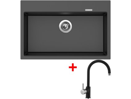 4289388 8596142048595 sinks maximo 780 metalblack vitalia gr