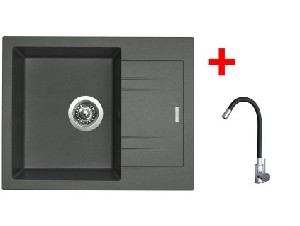 4478059 8596142053780 sinks linea 600 titanium elasta nerez cerna