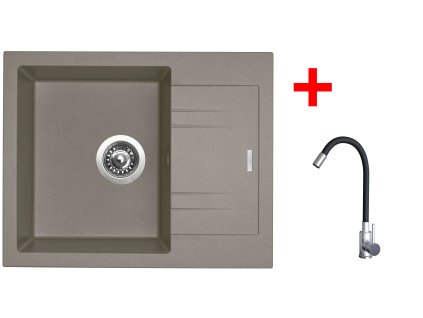 4478055 8596142053773 sinks linea 600 truffle elasta nerez cerna