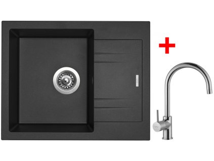 4288798 8596142045280 sinks linea 600 metalblack vitalia