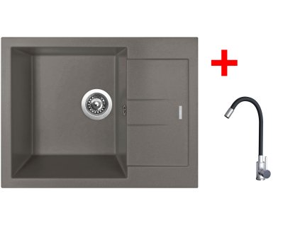 4478315 8596142055128 sinks amanda 650 truffle elasta nerez cerna