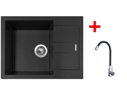 4478309 8596142055098 sinks amanda 650 pureblack elasta nerez cerna