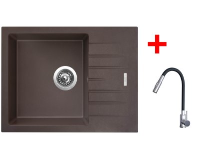 4478743 8596142056583 sinks perfecto 650 marone elasta s nerez cerna