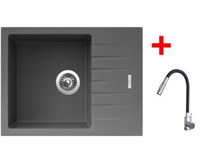 4478499 8596142056569 sinks perfecto 650 titanium elasta s nerez cerna