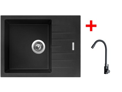 4478477 8596142056392 sinks perfecto 650 metalblack elasta cerna matna