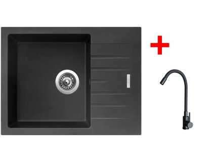 4478467 8596142056323 sinks perfecto 650 pureblack elasta cerna matna