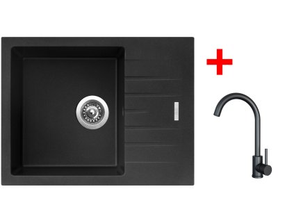 4478465 8596142056309 sinks perfecto 650 metalblack arco cerna matna