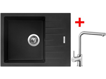 4289628 8596142049677 sinks perfecto 650 metalblack elka