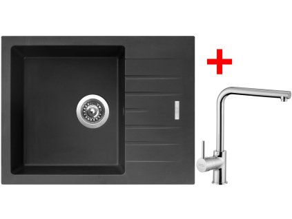 4289618 8596142049660 sinks perfecto 650 pureblack elka