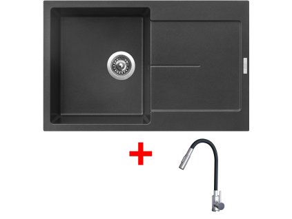 4478583 8596142057115 sinks ultima 790 metalblack elasta s nerez cerna