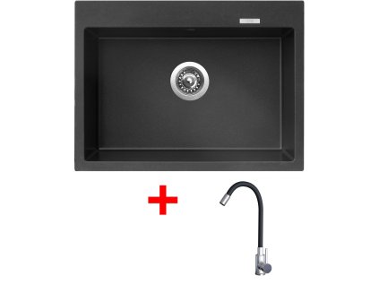 4478205 8596142054404 sinks maximo 680 metalblack elasta nerez cerna