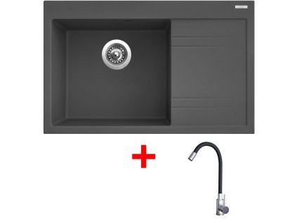 4478127 8596142054039 sinks rim 780 l titanium elasta nerez cerna